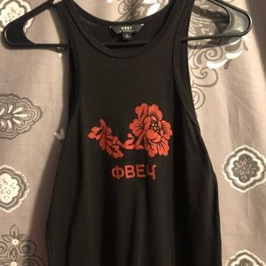 Obey Halter Tank Top